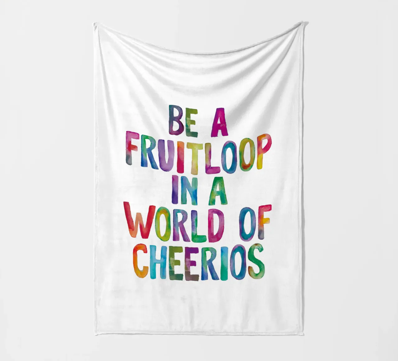 Essere un Fruitloop in un mondo di Cheerios Typografie Design coperta in pile da THE MOTIVATED TYPE