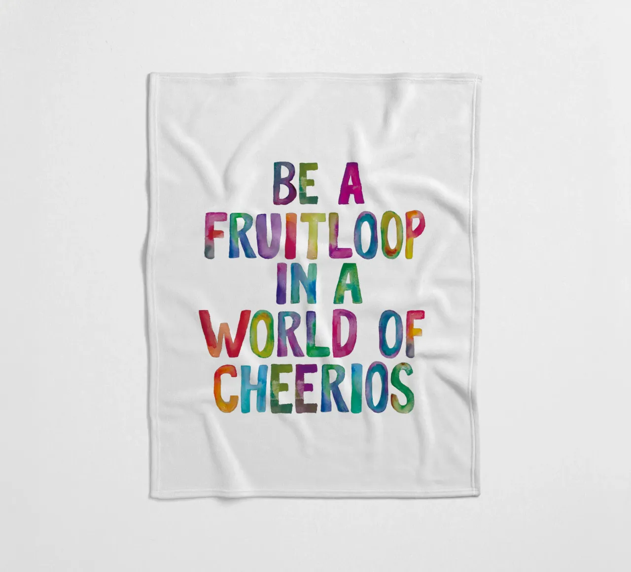 Essere un Fruitloop in un mondo di Cheerios Typografie Design coperta in pile da THE MOTIVATED TYPE
