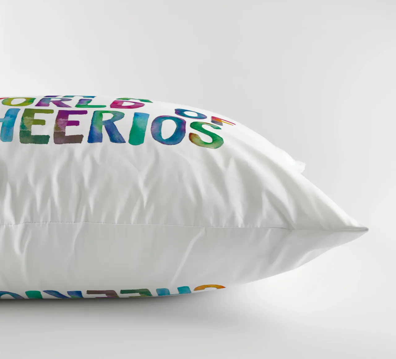 Essere un Fruitloop in un mondo di Cheerios Typografie Design cuscino da THE MOTIVATED TYPE