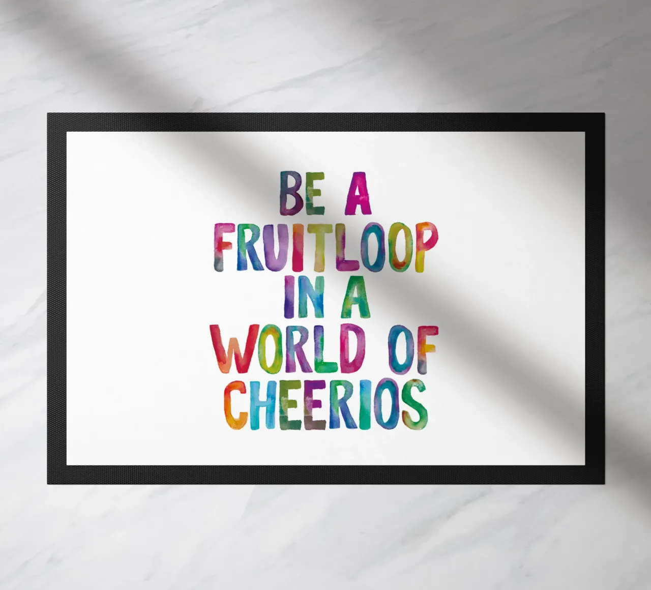 Essere un Fruitloop in un mondo di Cheerios Typografie Design zerbino da THE MOTIVATED TYPE