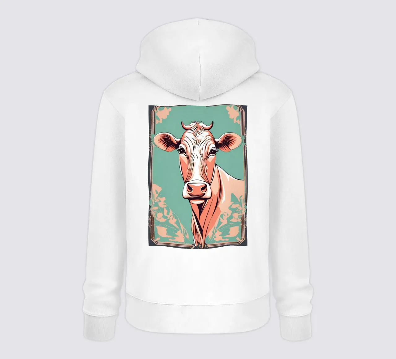 Vache en vogue 1 felpa con cappuccio da Rezh creations