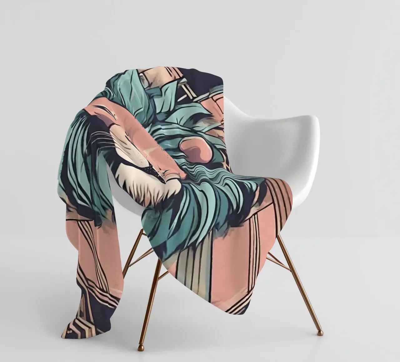 Re della Savana 1 coperta in pile da Rezh creations