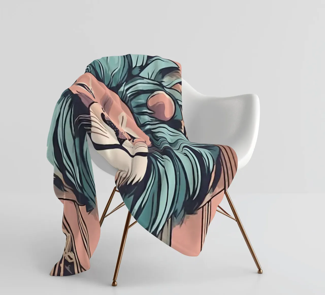 Re della Savana 1 coperta in pile da Rezh creations
