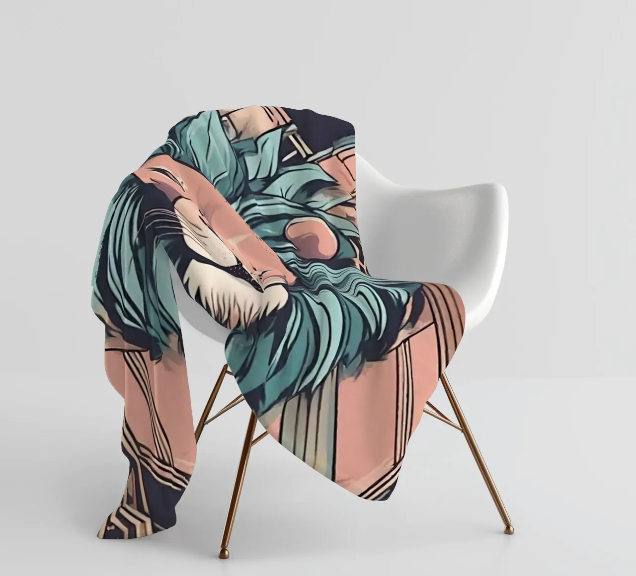 Re della Savana 1 coperta in pile da Rezh creations