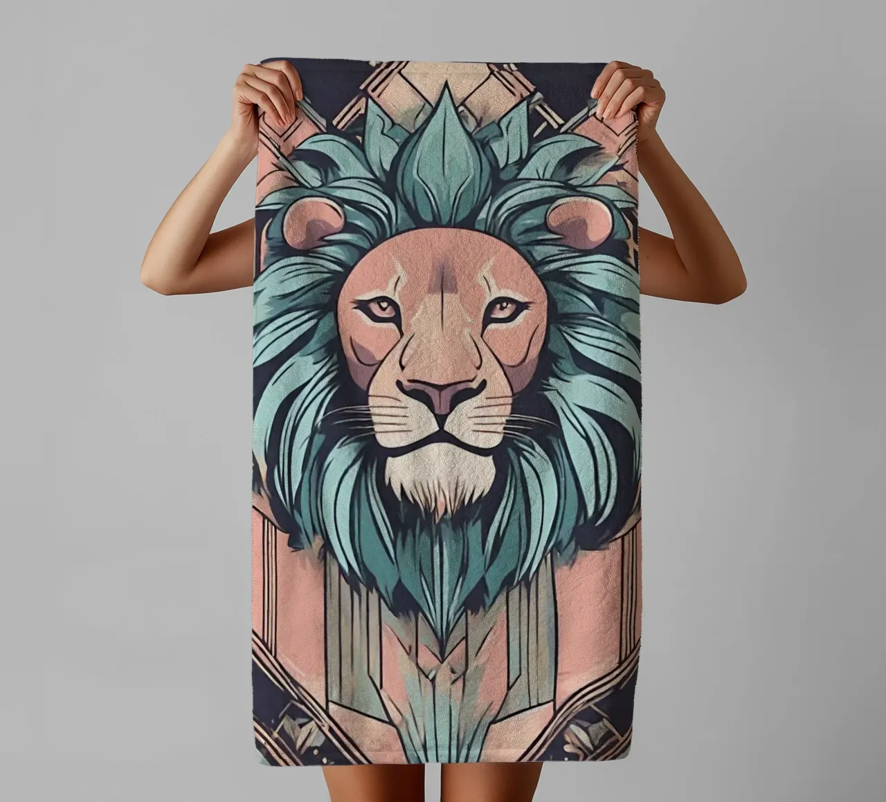 Re della Savana 1 asciugamano da bagno da Rezh creations