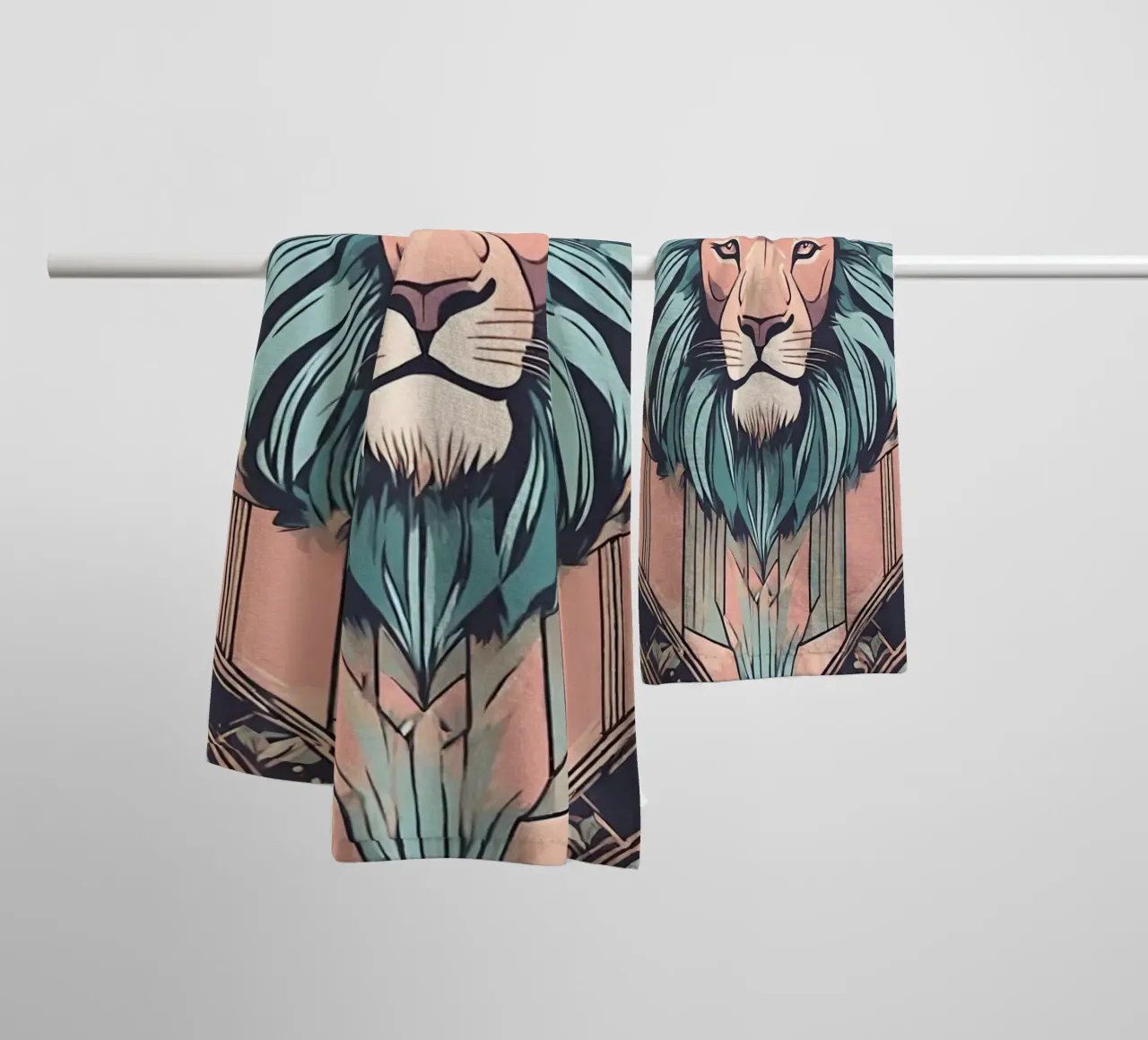 Re della Savana 1 asciugamano da bagno da Rezh creations