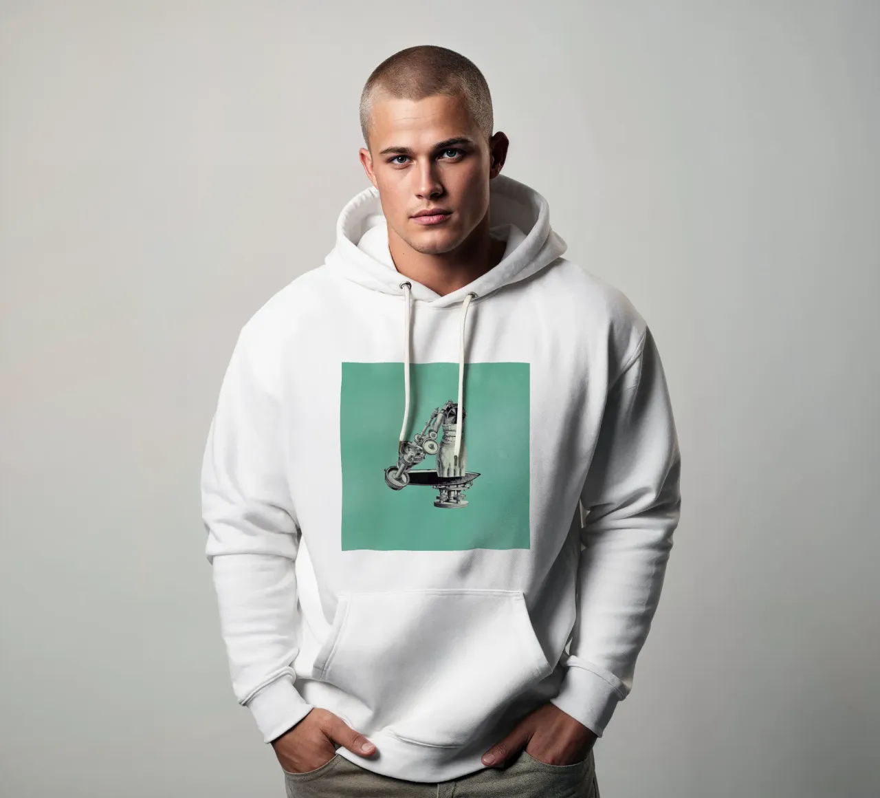 Steampunk Alphabet Number 4 felpa con cappuccio da Birgit Palma