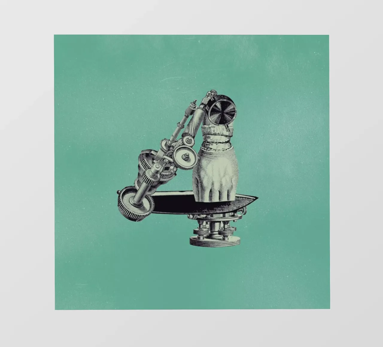 Steampunk Alphabet Number 4 telo in pvc da Birgit Palma