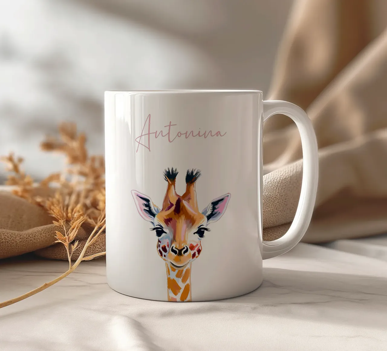 Kleine Giraffe - Acryl tazza in ceramica da Ohkimiko