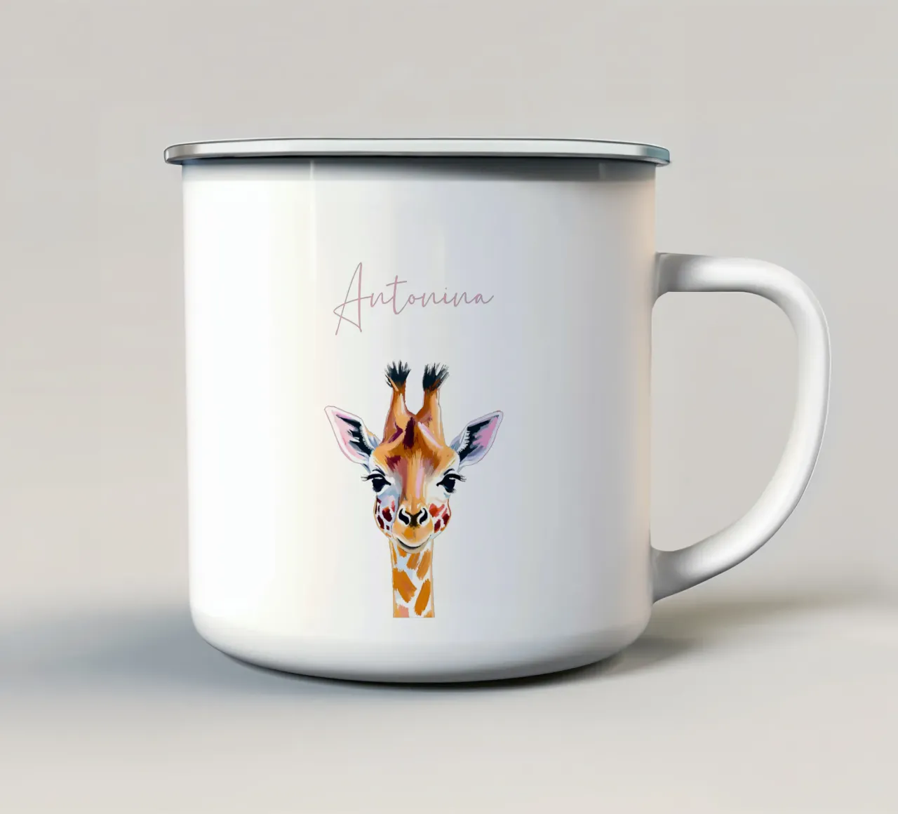 Kleine Giraffe - Acryl tazza in smalto da Ohkimiko