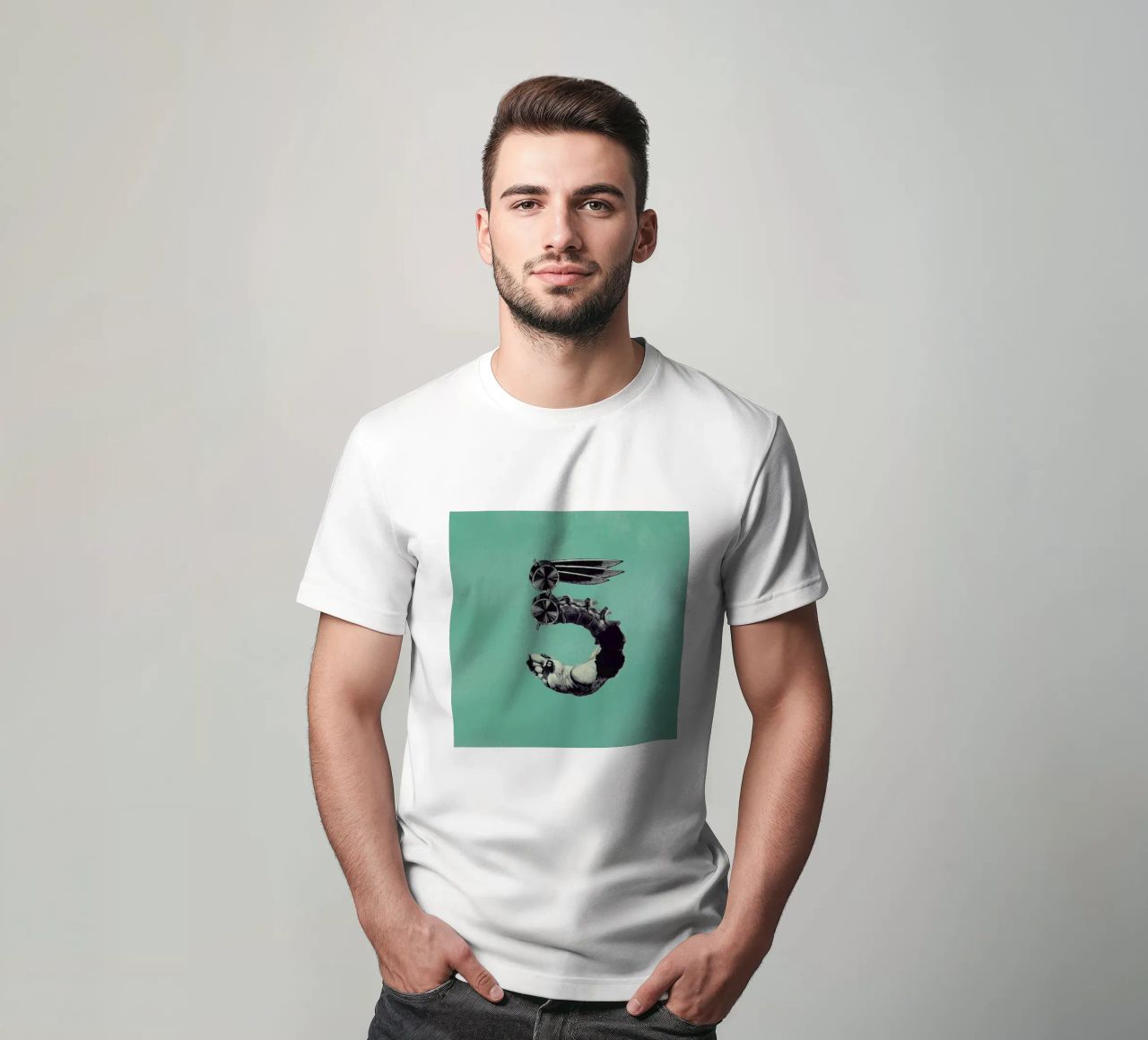 Steampunk Alphabet Number 5 t-shirt da Birgit Palma