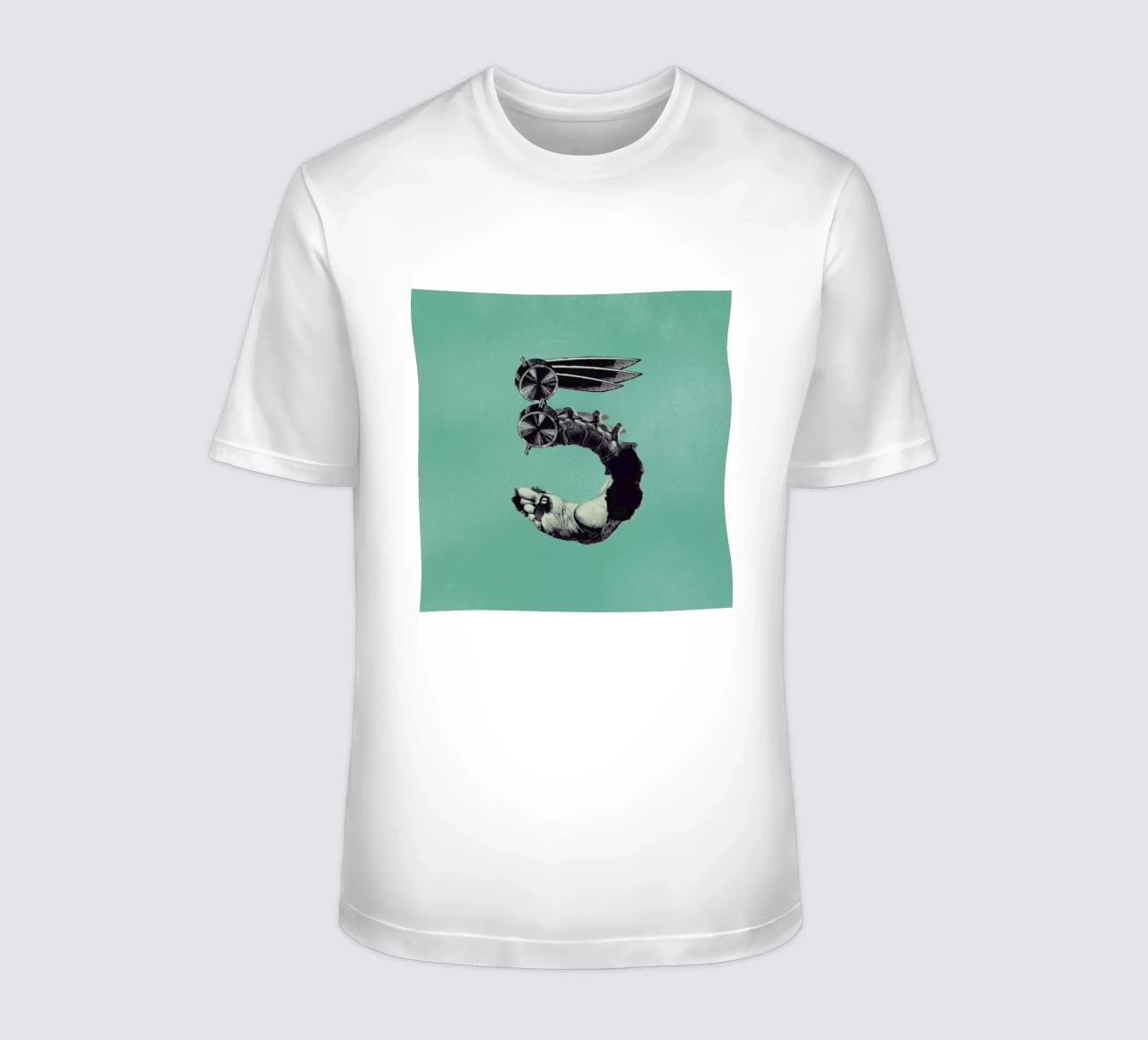Steampunk Alphabet Number 5 t-shirt da Birgit Palma
