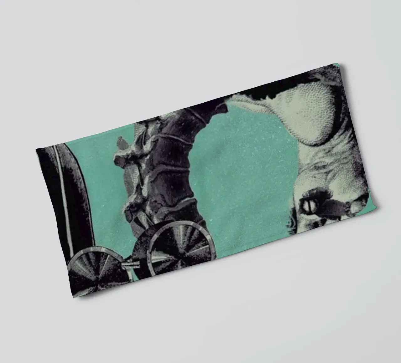 Steampunk Alphabet Number 5 towel by Birgit Palma