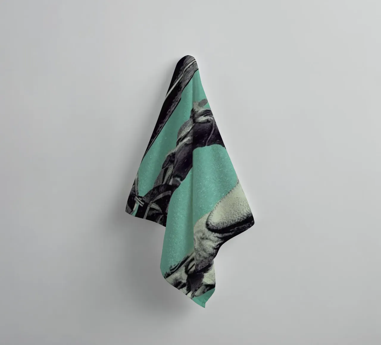 Steampunk Alphabet Number 5 towel by Birgit Palma