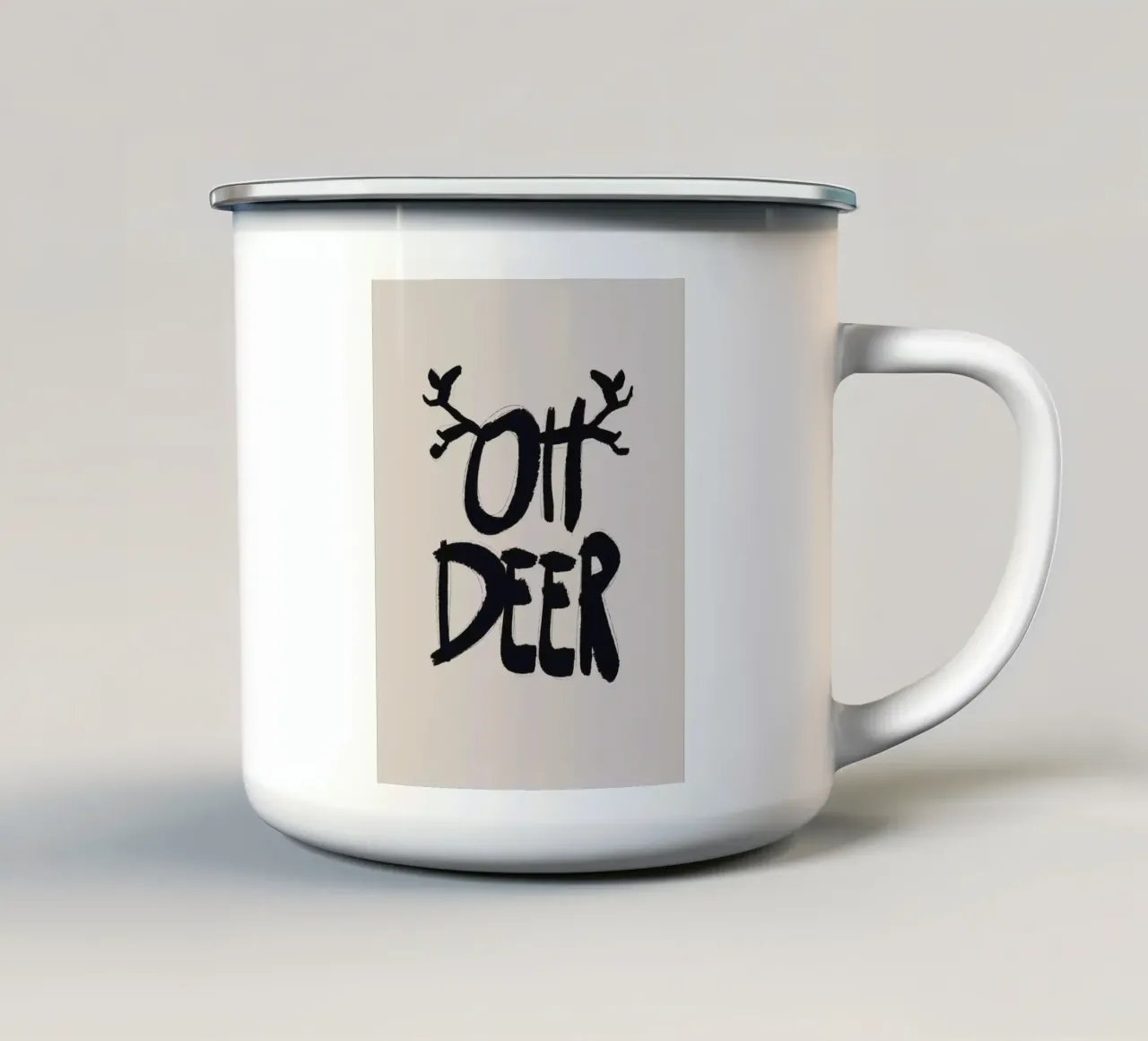 Oh Deer No 2 tazza in smalto da treechild