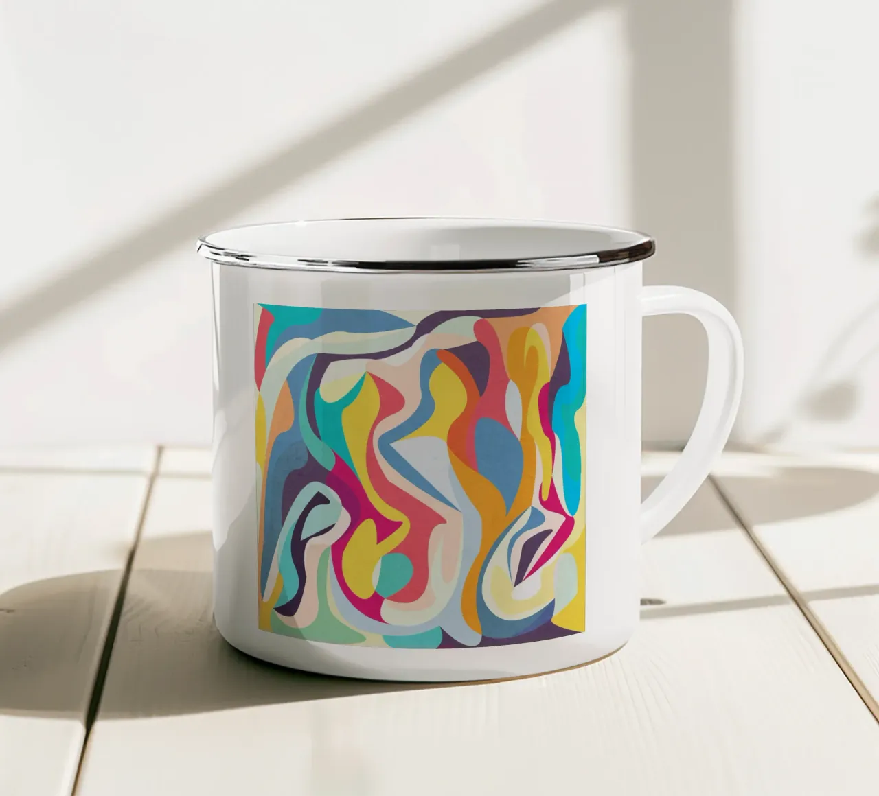 Introspection Emaille Tasse von lovely lines