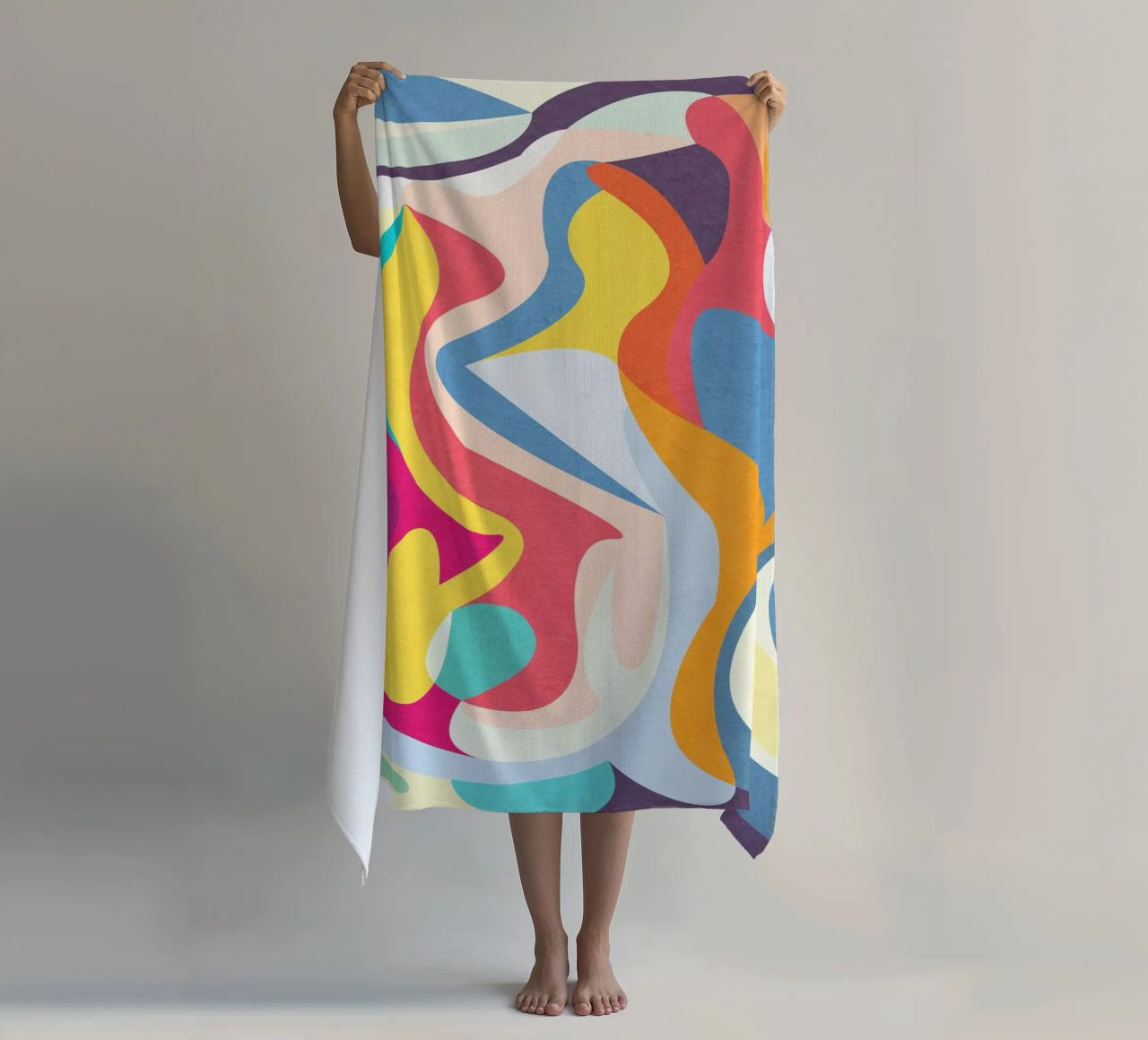 Introspection beach towel by lovely lines