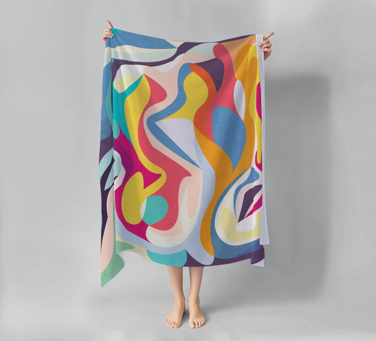 Introspection beach towel by lovely lines