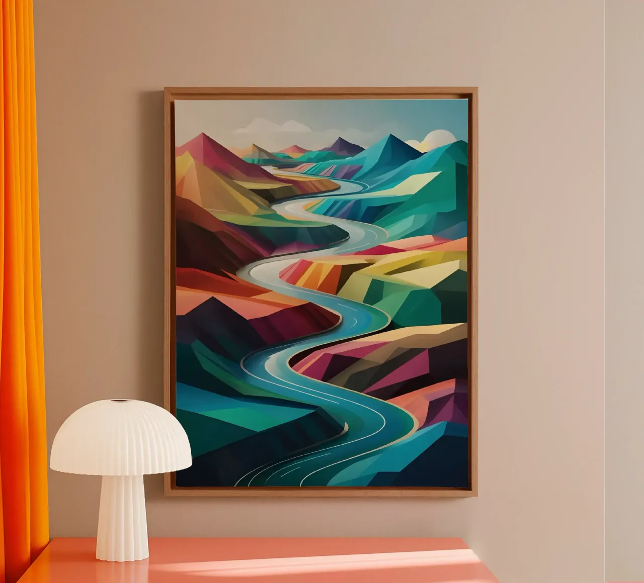 Serpentijns Symfonie canvas van Artistic-shop