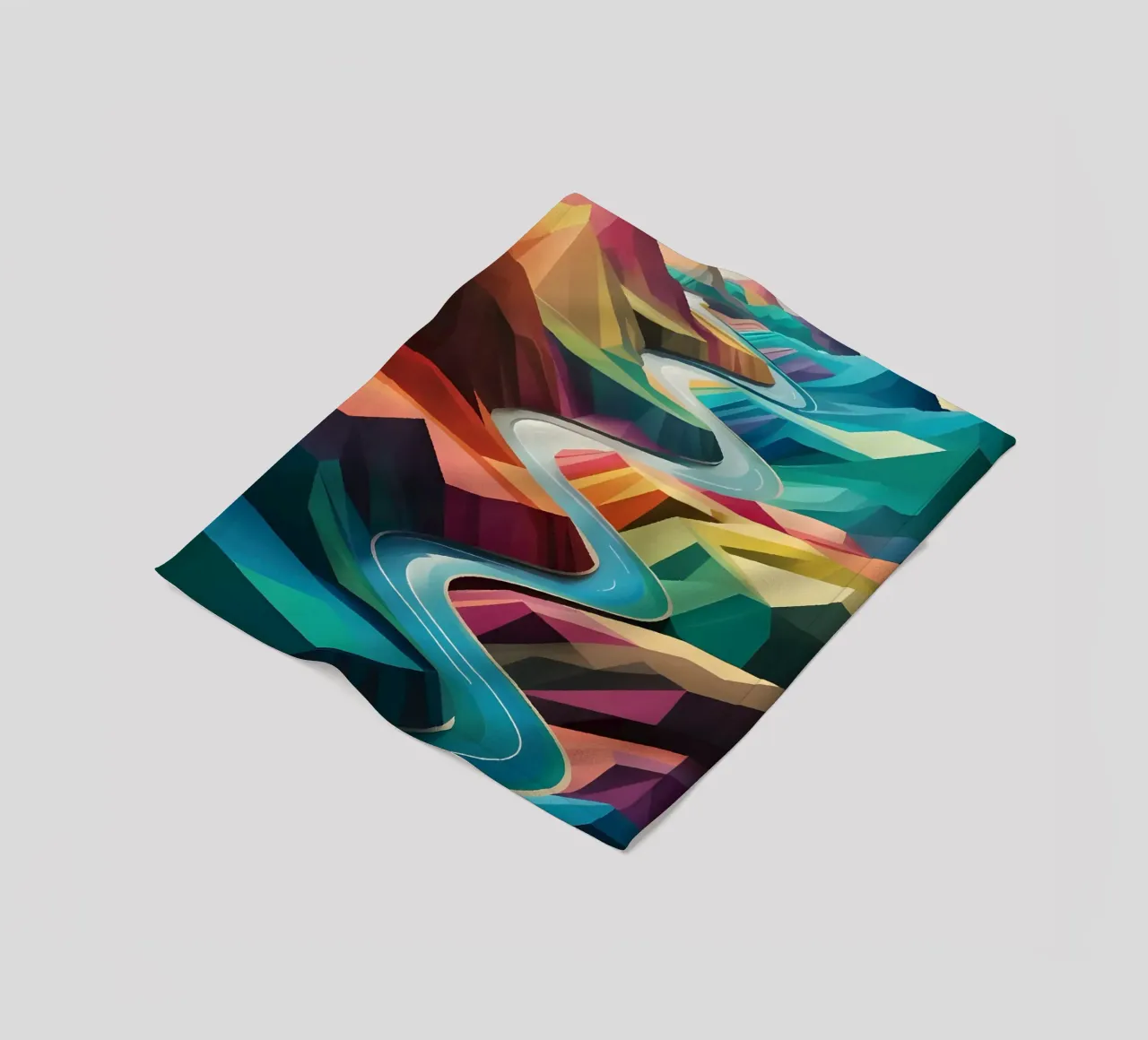Serpentijns Symfonie fleecedeken van Artistic-shop