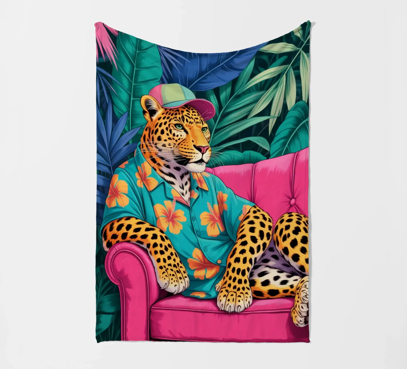 Leopard Fleecedecke von felisaranin