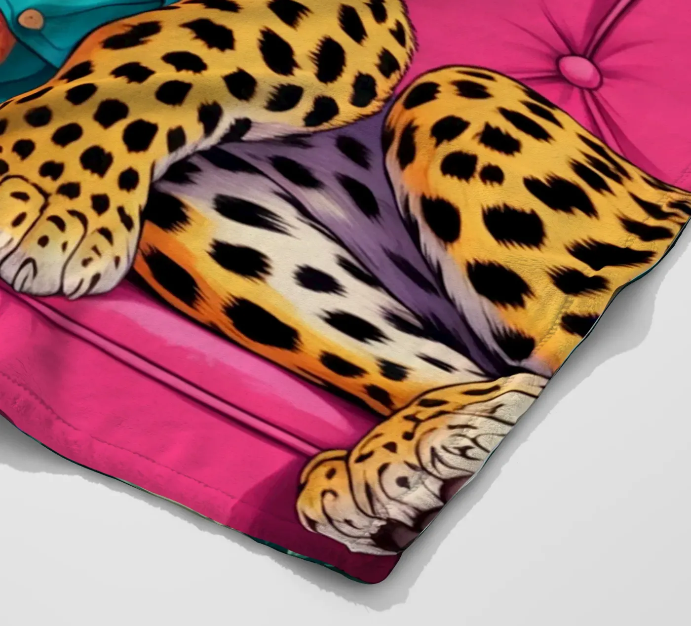Leopard Fleecedecke von felisaranin