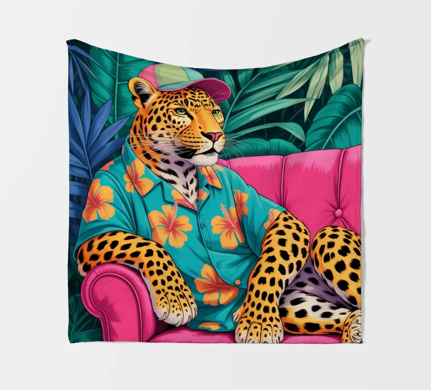 Leopard Fleecedecke von felisaranin