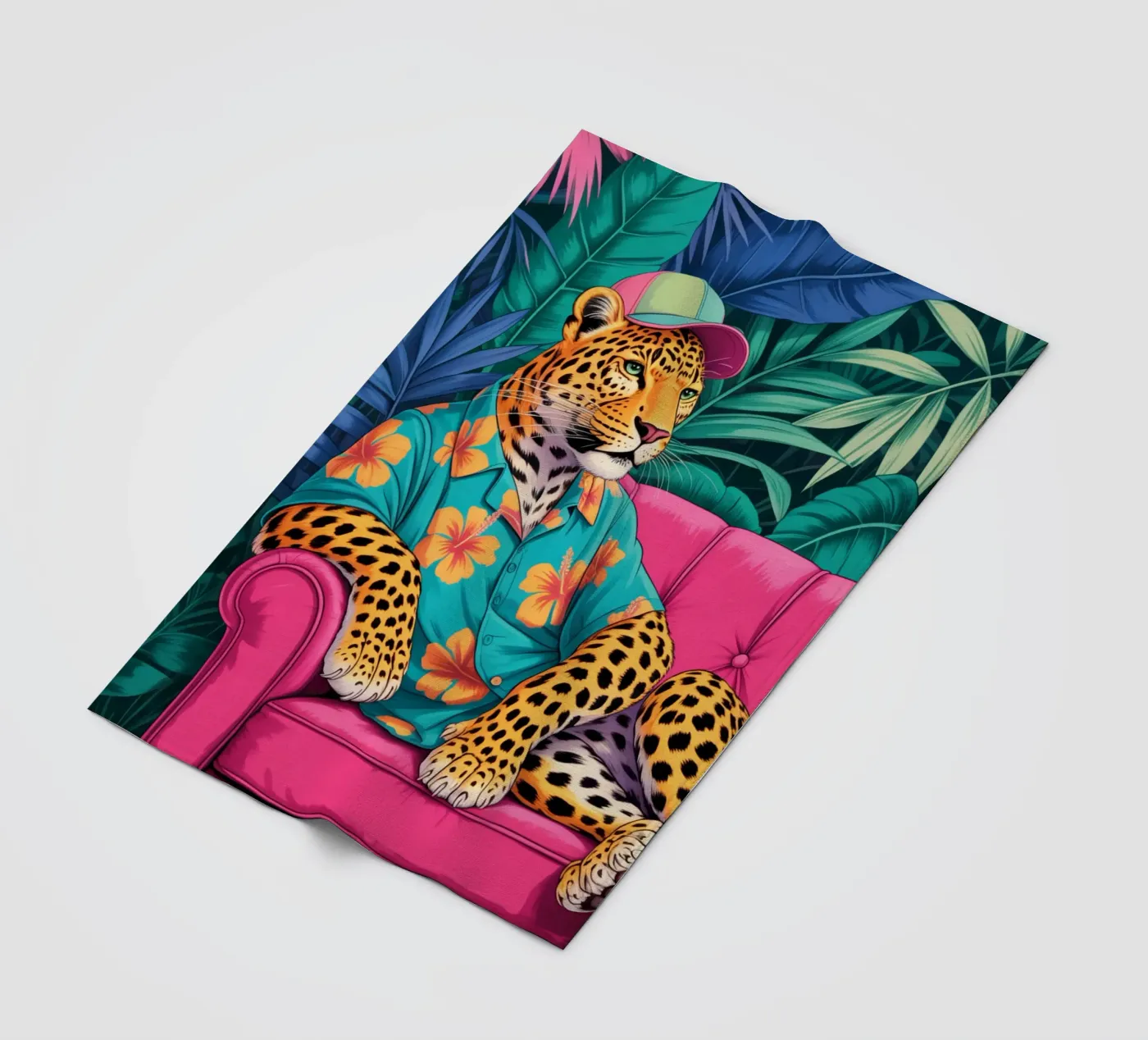 Leopard Fleecedecke von felisaranin