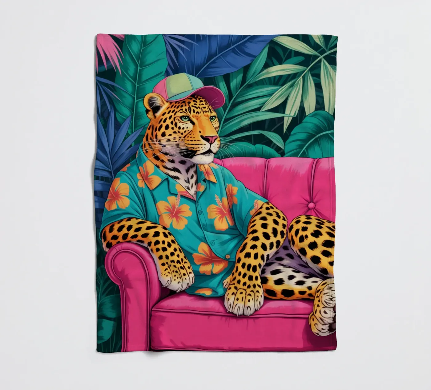Leopard Fleecedecke von felisaranin