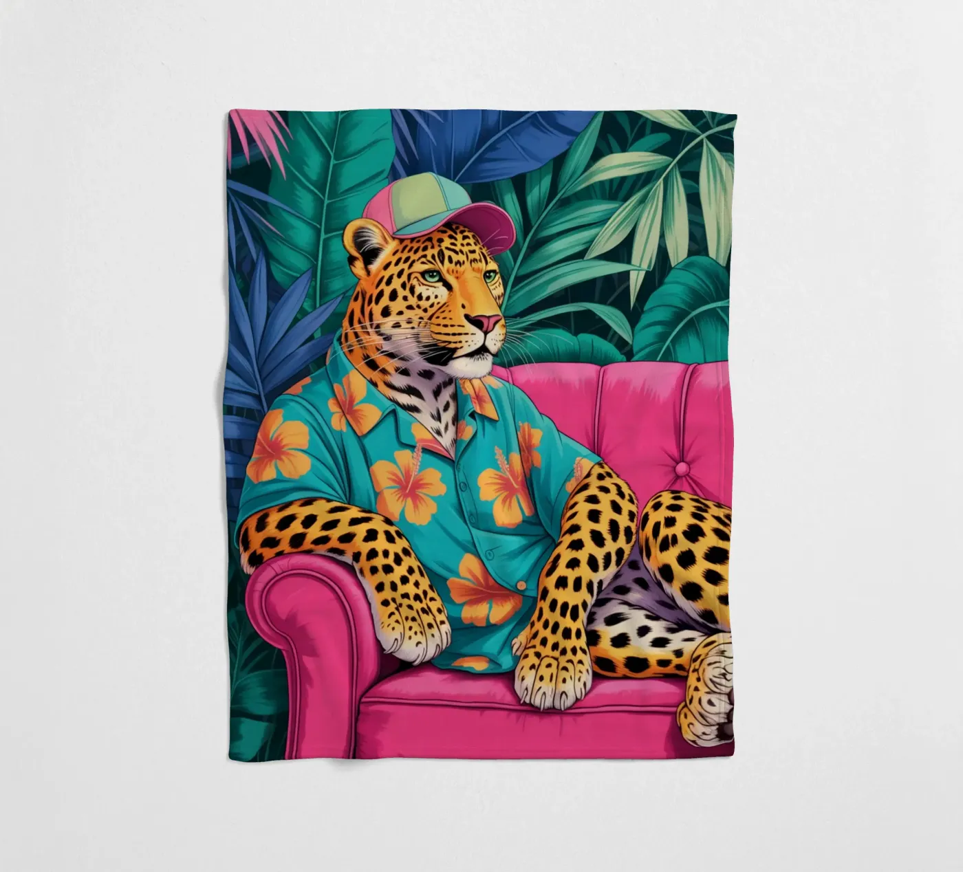 Leopard Fleecedecke von felisaranin