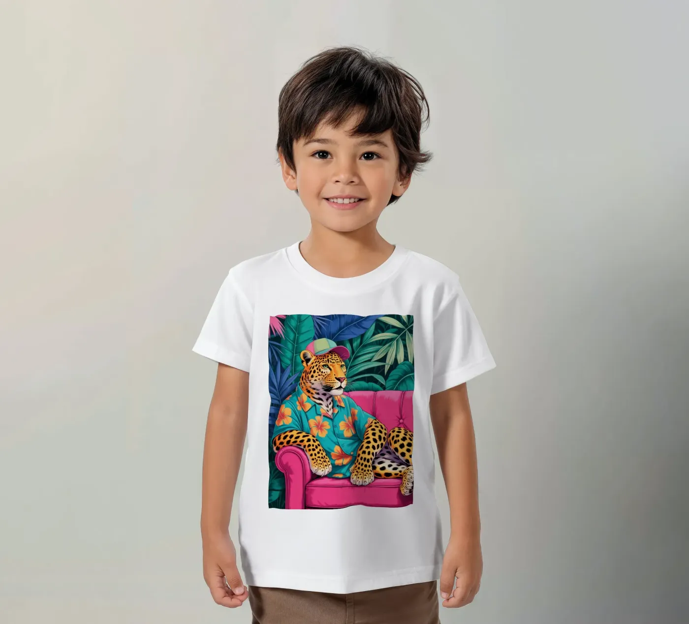 Leopard Kinder T-Shirt von felisaranin