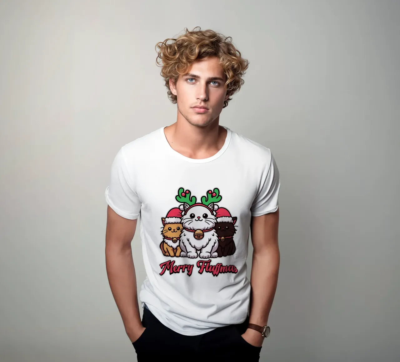 Merry Fluffmas t-shirt da edsonramosart