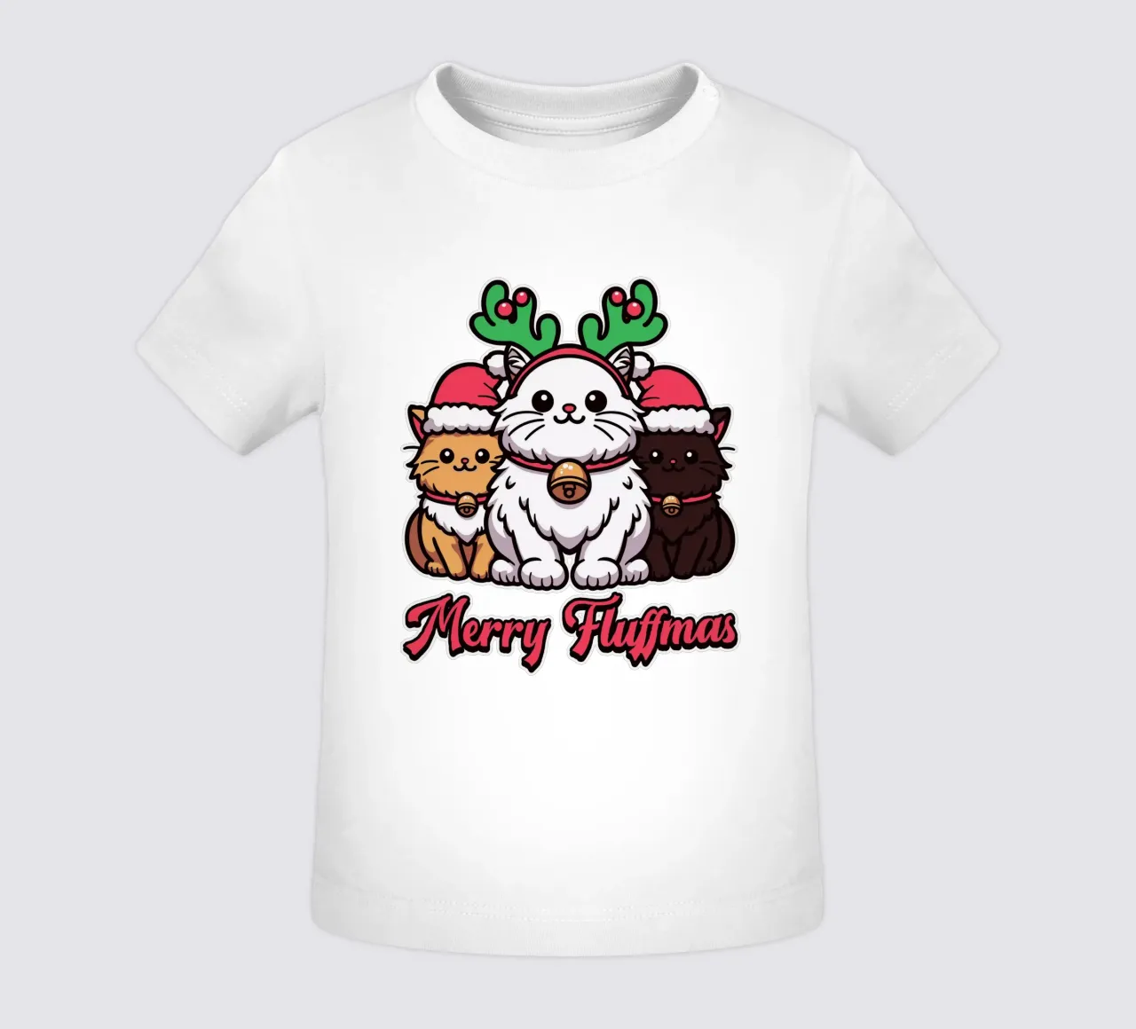Merry Fluffmas maglietta neonato da edsonramosart