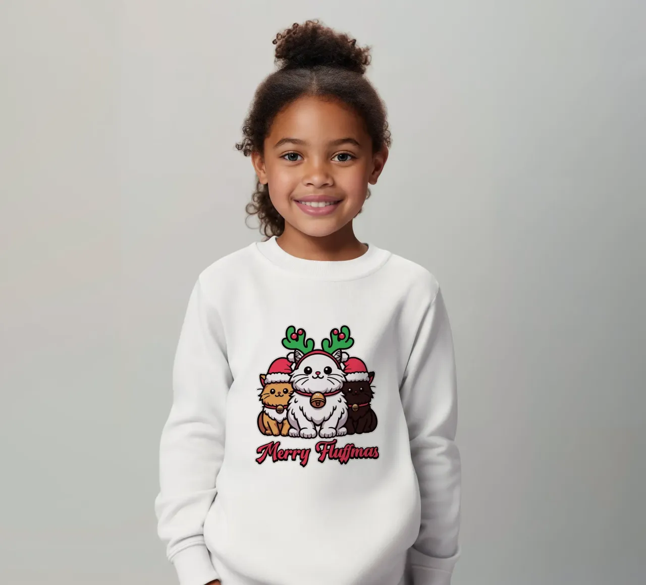 Merry Fluffmas felpa bambino da edsonramosart