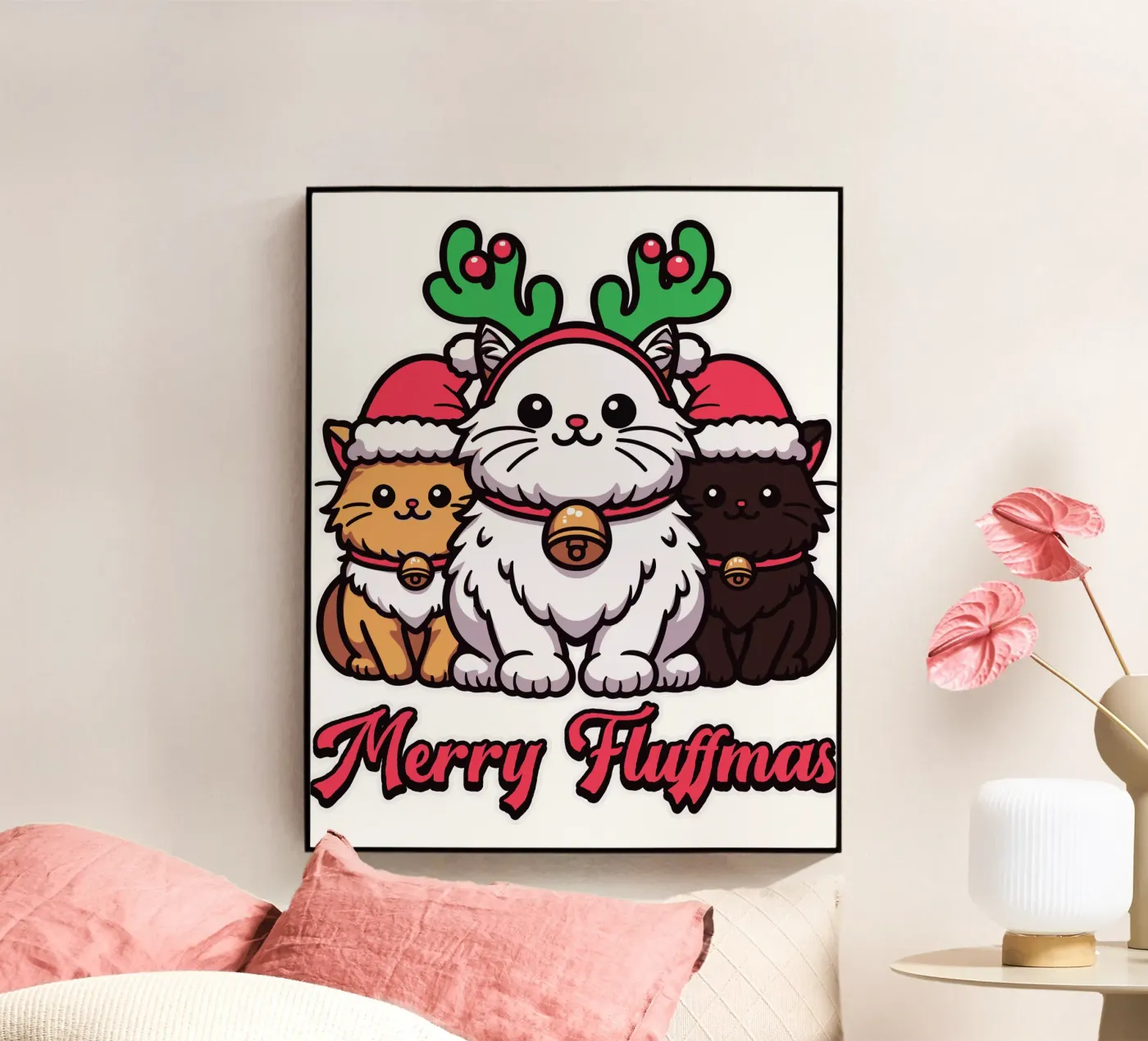 Merry Fluffmas Acryl-Glas von edsonramosart