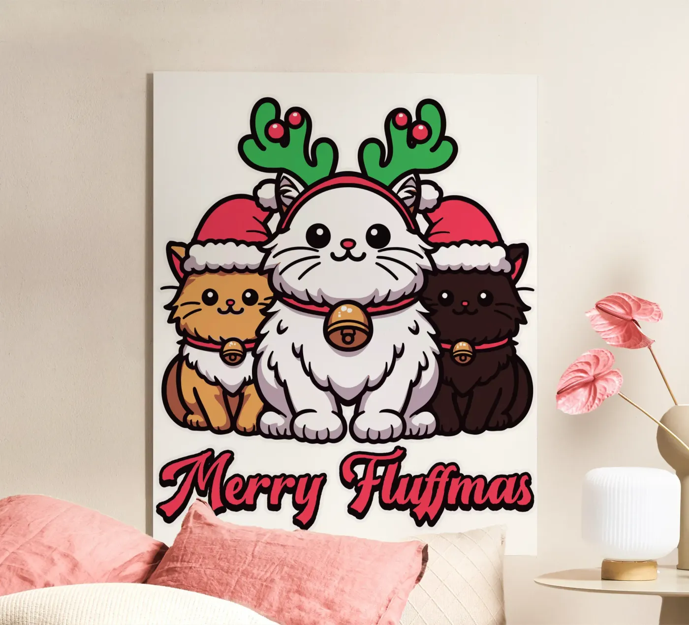 Merry Fluffmas Acryl-Glas von edsonramosart