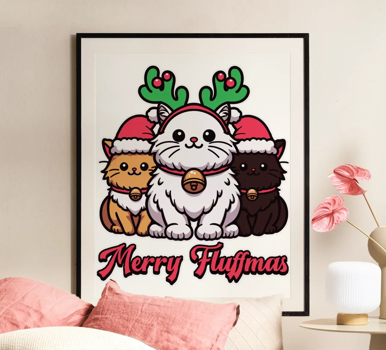 Merry Fluffmas poster da edsonramosart