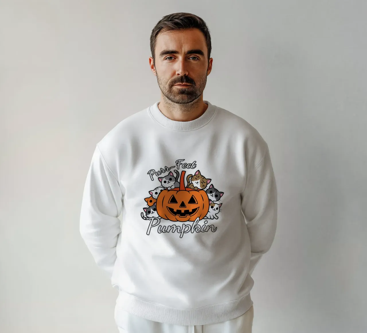 Purr-Fect Pumpkin felpa da edsonramosart