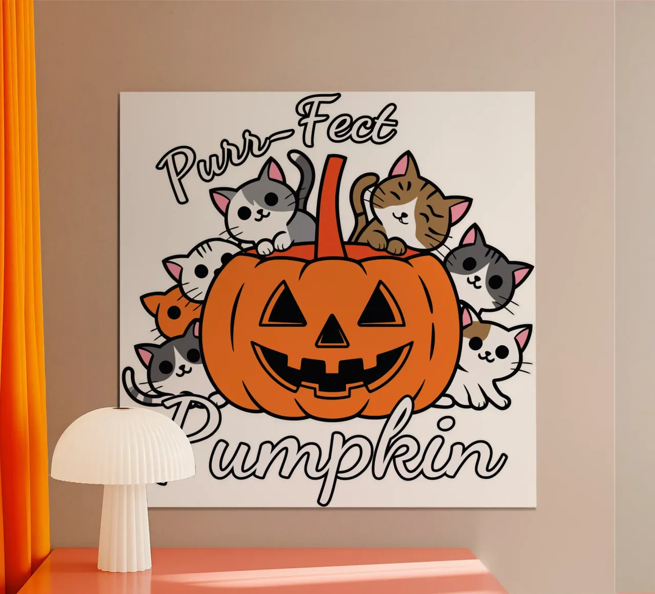 Purr-Fect Pumpkin carta hahnemühle da edsonramosart