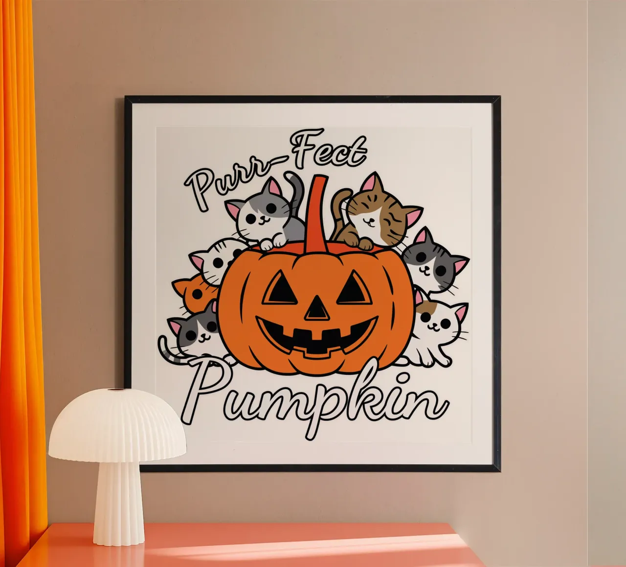 Purr-Fect Pumpkin carta hahnemühle da edsonramosart