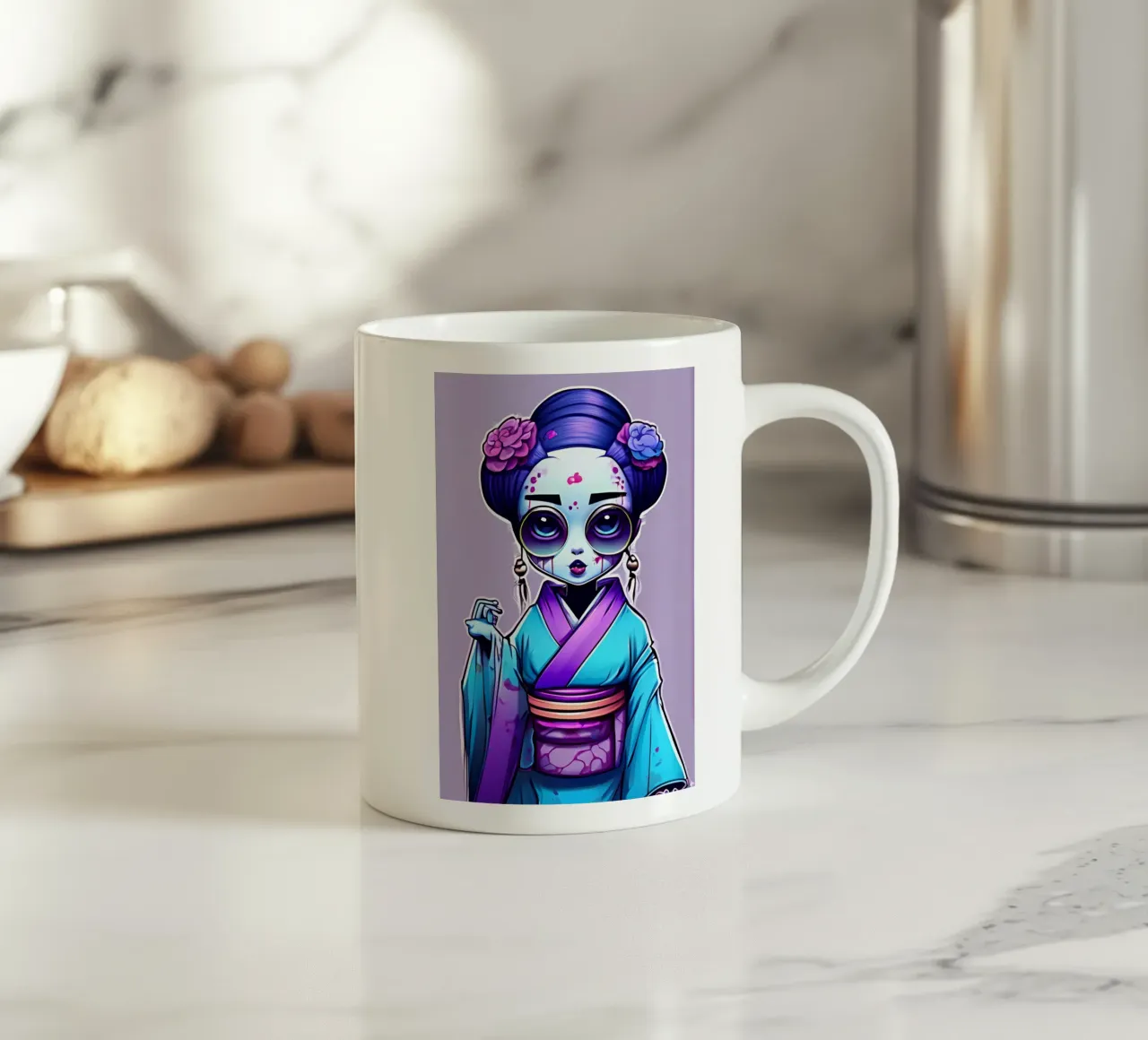 Black Geisha 5 tazza in ceramica da Rezh creations