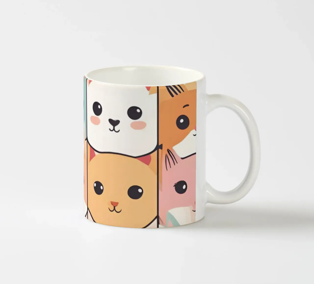 Animaux Kawaii 1 tazza in ceramica da Rezh creations
