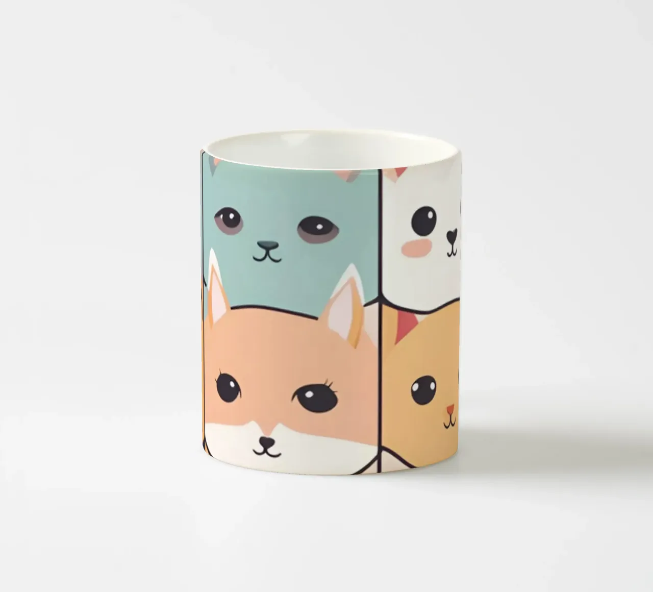 Animaux Kawaii 1 tazza in ceramica da Rezh creations