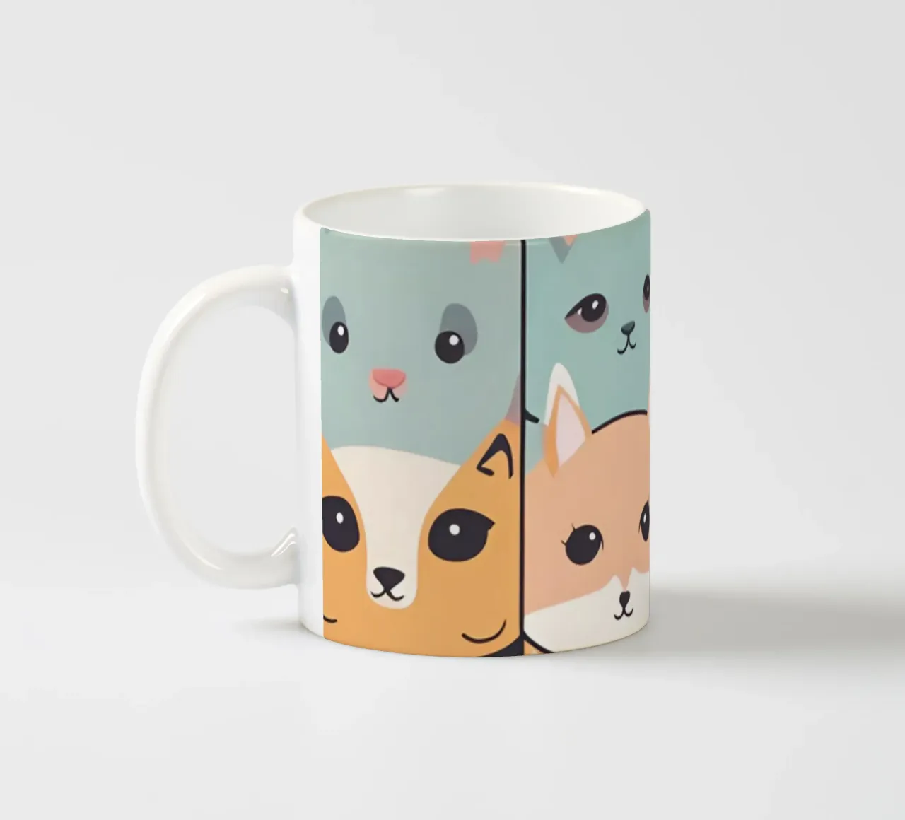 Animaux Kawaii 1 tazza in ceramica da Rezh creations