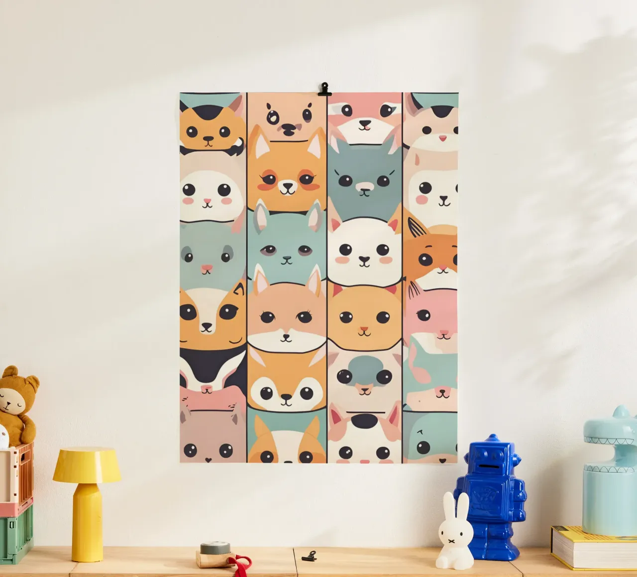 Animaux Kawaii 1 carta hahnemühle da Rezh creations