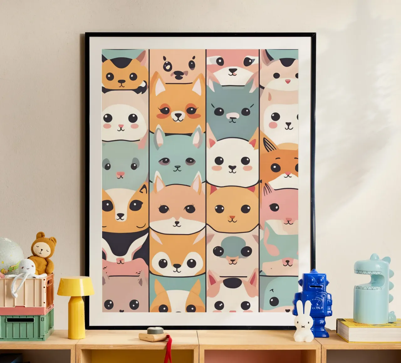 Animaux Kawaii 1 carta hahnemühle da Rezh creations