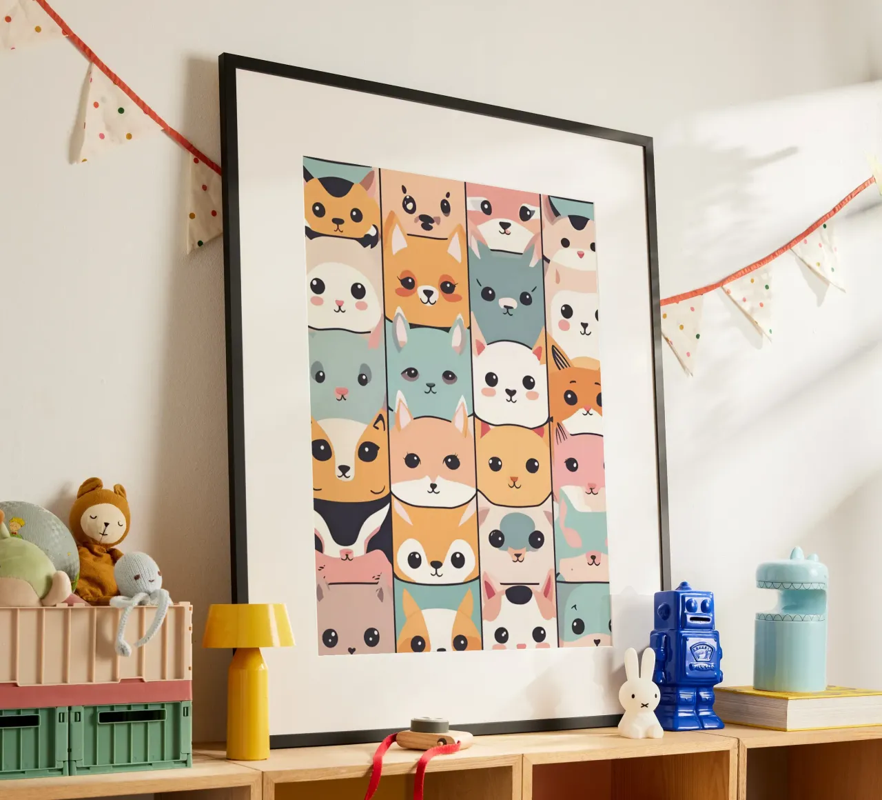 Animaux Kawaii 1 carta hahnemühle da Rezh creations