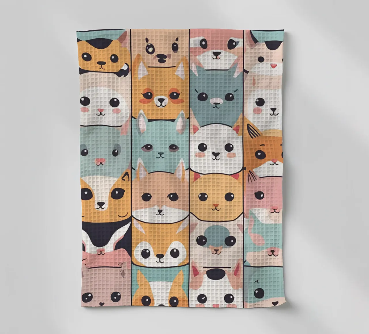 Animaux Kawaii 1 canovaccio da cucina da Rezh creations