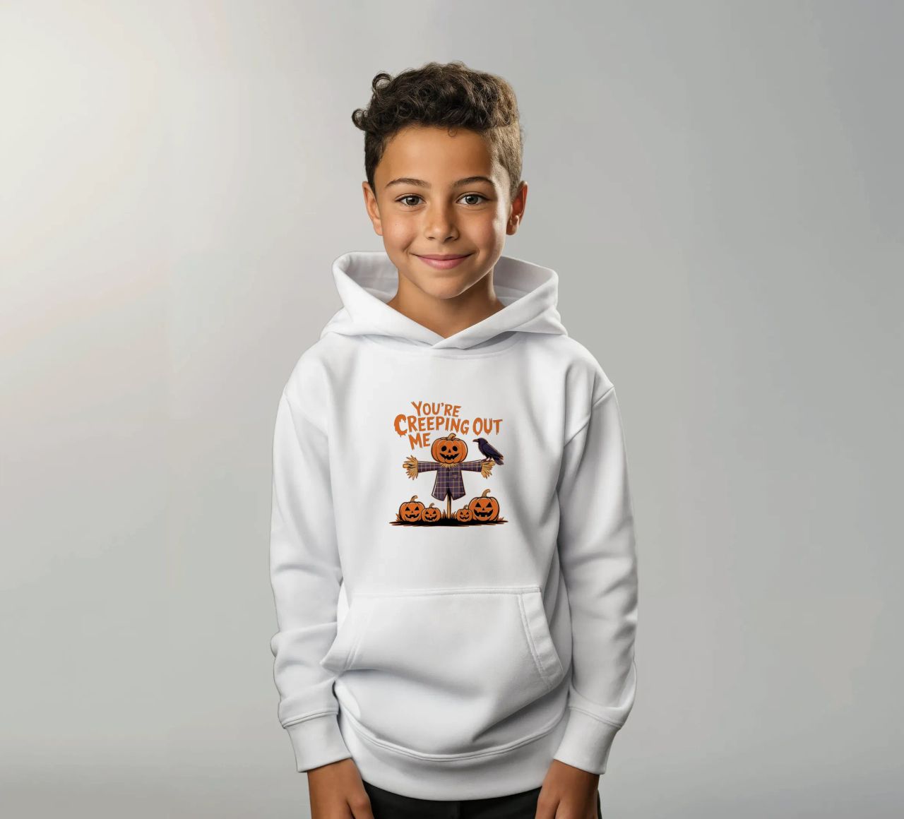 You're Creeping Me Out sudadera con capucha para niño de edsonramosart