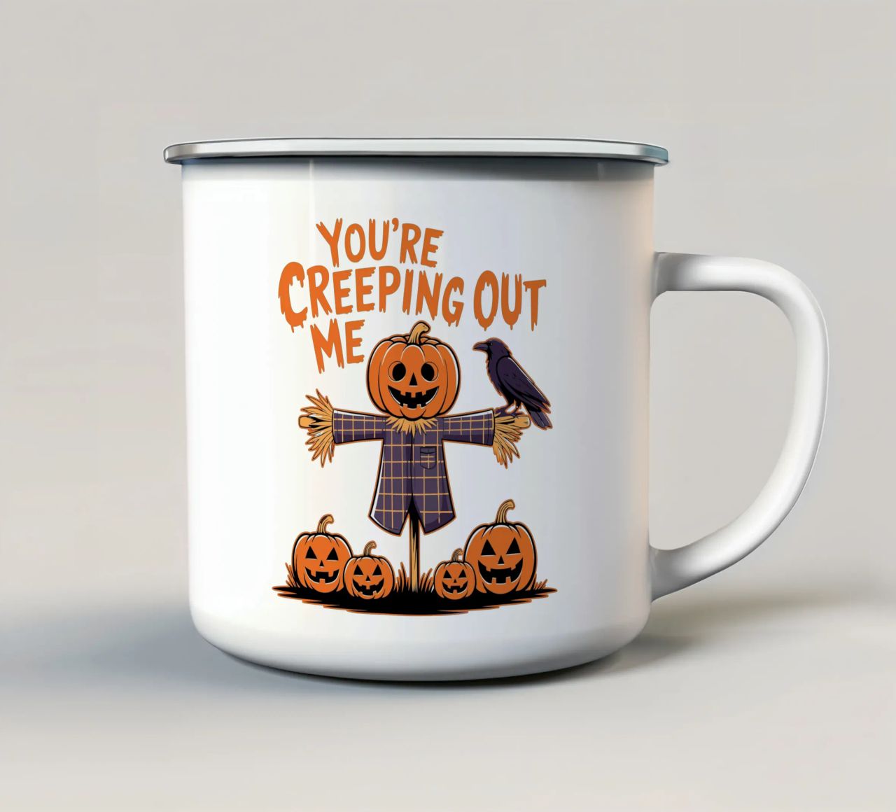 You're Creeping Me Out tazza in smalto da edsonramosart